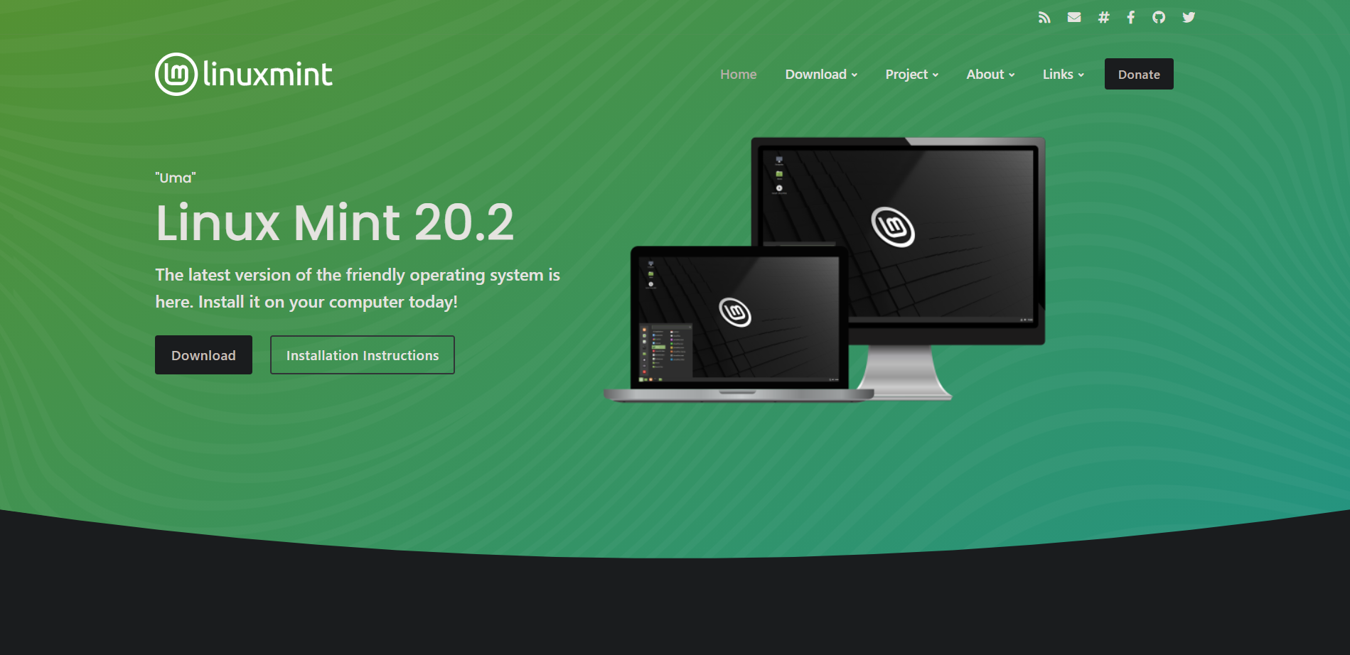 Linux Mint Website Image