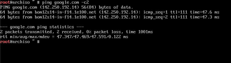 Arch net connectivity